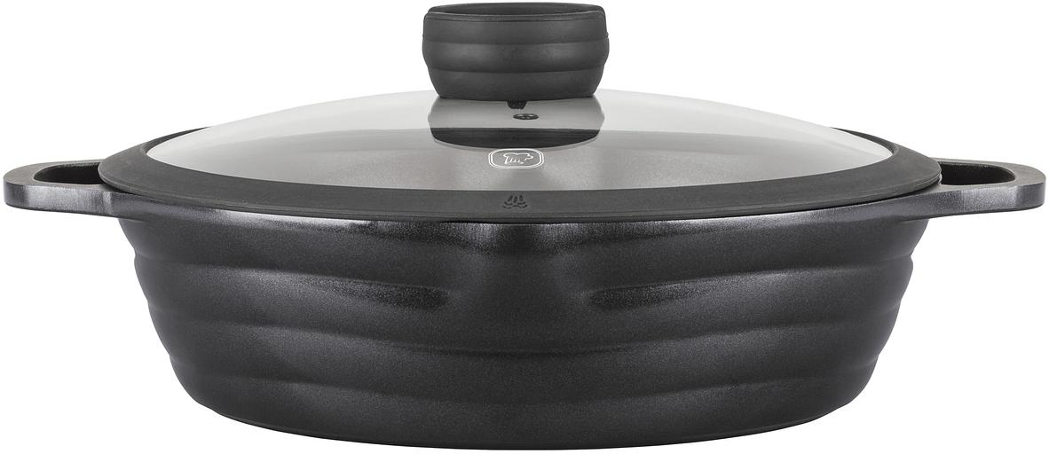 Сотейник Rondell Pacific RDA-1907 d=28см (с крышкой) графитовый фото 2