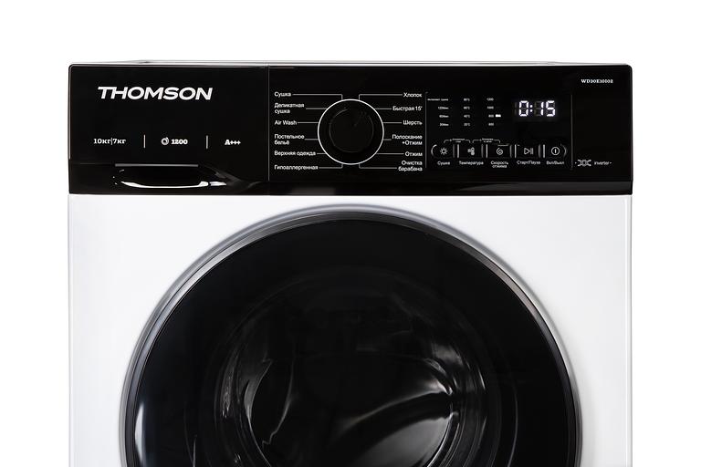 Стирально-сушильная машина THOMSON WD30E10I02 10/7 кг 1200 об фото 2
