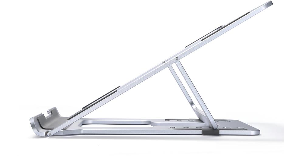 Подставка для ноутбука Buro BU-LS120 238x17x215мм 450г алюминий серебристый фото 2