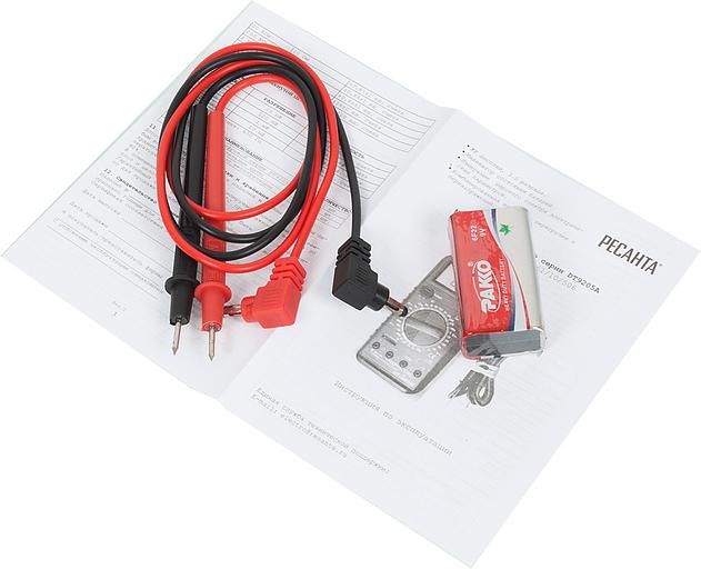 Мультиметр Ресанта DT 9205A цифровой черный/желтый фото 9