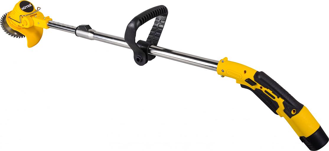 Триммер электрический Huter GET-12M-2Li аккум. неразбор.штан. реж.эл.:леска/нож фото 1