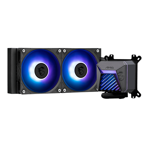 Жидкостная система охлаждения MSI MAG CORELIQUID A15 240 2x ARGB Fan, ARGB Block фото 4