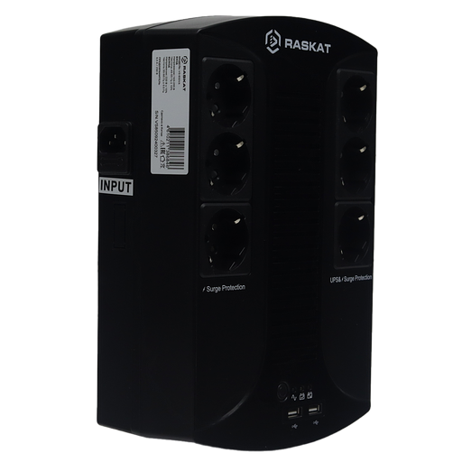 Источник бесперебойного питания (ИБП) Raskat VS-850VA 850VA, 510Вт, 6хCEE 7 фото 6
