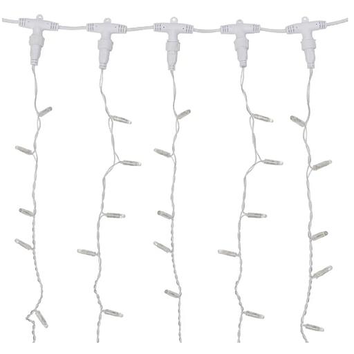 Neon-Night (235-696) Гирлянда Светодиодная Занавес 2Х9М 1200 Led Теплый Белый Прозрачный Пвх Ip65 Эффект Мерцания Соединяется 230В Нужен Блок 303-500-1 фото 1