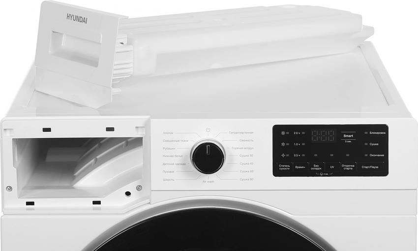 Сушильная машина Hyundai DFE9412 кл.энер.:A+ макс.загр.:10кг белый фото 9