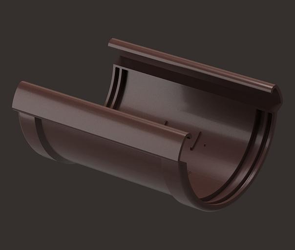 Соединитель желобов Döcke Lux шоколад опт фото 1