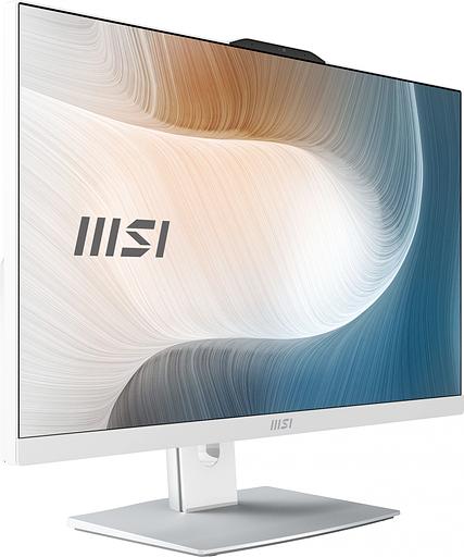 Моноблок MSI Modern AM242P 12M-672RU 23.8" Full HD i5 1235U (1.3) 16Gb SSD512Gb Iris Xe Windows 11 Pro GbitEth WiFi BT 120W клавиатура мышь Cam белый 1920x1080 фото 5