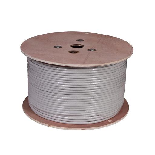 Rexant (02-0321 ) Кабель витая пара, U/FTP, CAT 6A, ZH нг(А)-HF (LSZH), 4х2х0,57 мм, 23AWG, INDOOR, SOLID, серый, 305м PRO фото 1