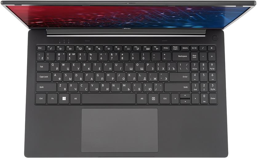 Ноутбук IRU Strato 15ALI Core i7 12650H 16Gb SSD512Gb Intel Iris Xe graphics 15.6" IPS FHD (1920x1080) FreeDOS black WiFi BT Cam 6000mAh (2084776) фото 2