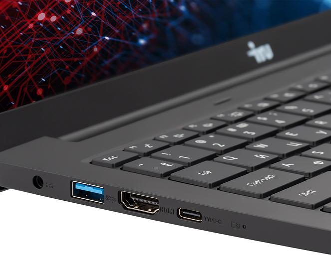 Ноутбук IRU Strato 15ALI Core i7 12650H 16Gb SSD512Gb Intel Iris Xe graphics 15.6" IPS FHD (1920x1080) FreeDOS black WiFi BT Cam 6000mAh (2084776) фото 7