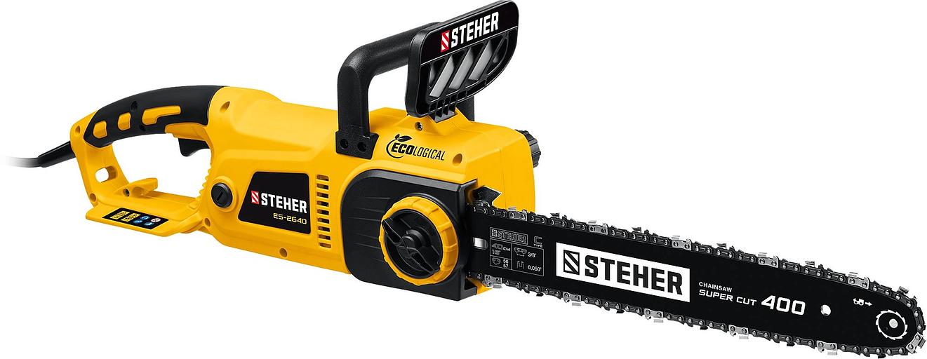 Цепная пила Steher ES-2640 от сети 2600Вт 3.5л.с. дл.шины:16" (40cm) фото 1