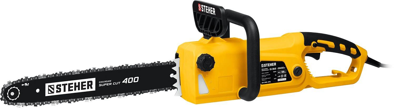 Цепная пила Steher ES-2640 от сети 2600Вт 3.5л.с. дл.шины:16" (40cm) фото 2