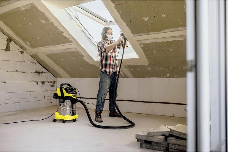 Строительный пылесос Karcher WD 6 P S V-30/6/22/T + DDC (YSY) 1300Вт (уборка: сухая/сбор воды) желтый фото 5