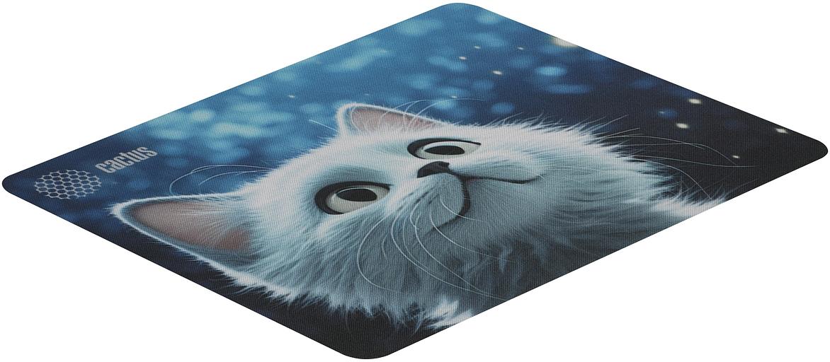 Коврик для мыши Cactus White Cat 220x180x2мм (CS-MPC-P06XS) фото 4