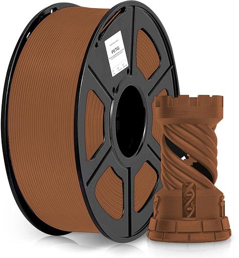 Пластик для принтера 3D Cactus CS-3D-PETG-1KG-COFFEE PETG d1.75мм 1кг L316м 1цв. фото 1