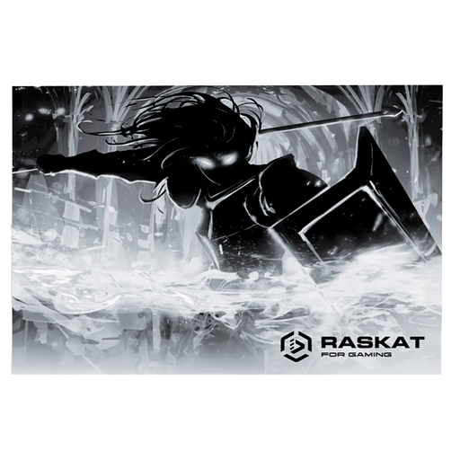 Коврик для мышки Raskat Paladin CG - L (900*400*3, резина+ткань, прошитый край, ч/б рисунок) фото 1