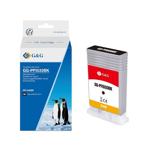 Картридж G&G, аналог Canon PFI030BK (3489C001) черный фото 1