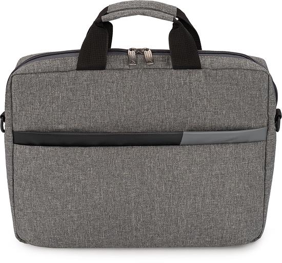 Сумка для ноутбука 14.5" Digma N-370 серый/черный полиэстер (N370GBK) фото 5