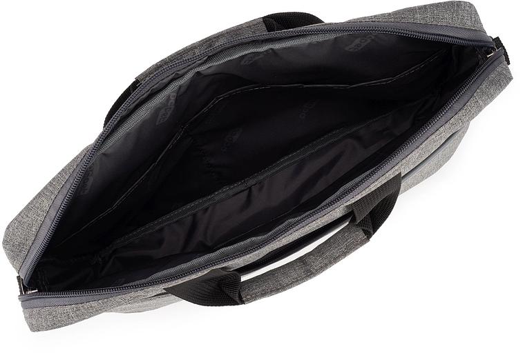 Сумка для ноутбука 14.5" Digma N-370 серый/черный полиэстер (N370GBK) фото 9