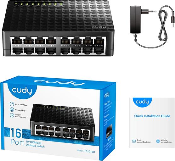 Коммутатор Cudy FS1016D (L2) 16x100Мбит/с неуправляемый фото 3