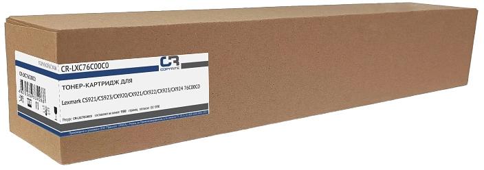 Картридж лазерный CopyRite CR-LXC76C00C0 76C00C0 голубой (11500стр.) для Lexmark CS921/CS923/CX920/CX921/CX922/CX923/CX924 фото 1
