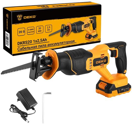Сабельная пила Deko DKRS20 20Вт аккум. 2800ход/мин (085-1127) фото 3