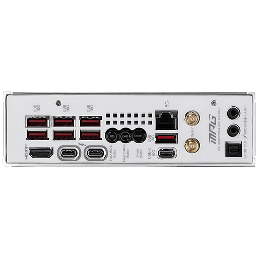 Материнская плата MSI MPG Z890I EDGE TI WIFI Z890, LGA1851, 4*DDR5, 2*PCIEx16, 1*PCIEx1, 5*M.2, 2*TypeC, 4*USB3.2Gen2, 6*USB3.2Gen1, 5*USB2.0, 4*SATA3.0, 5G, 2*Type-C DP, HDMI, ATX, RTL фото 5