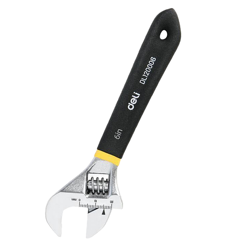 Разводной DL120006 150мм, противоскользящая обливная ручка, диапазон захвата 0-22мм фото 1