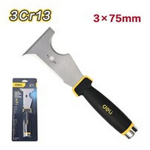 Отделочный инструмент Deli Шпатель-скребок многофункциональный Deli DL-HD03 нержавеющая сталь, двухкомпонентная рукоять фото 1