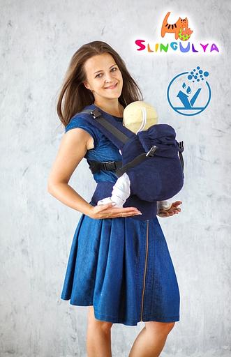 Слинг-рюкзак «Синий вельвет 58» опт фото 1