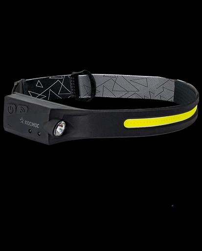 Фонарь налобный аккум сенсорн/20ВтCOB+2ВтXPE/Li-po 102540 1200mAh/гибк корп/USBtC фото 1