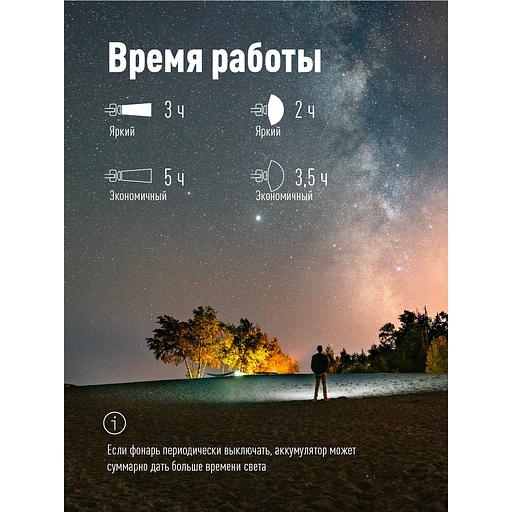 Фонарь налобный аккум сенсорн/20ВтCOB+2ВтXPE/Li-po 102540 1200mAh/гибк корп/USBtC фото 6