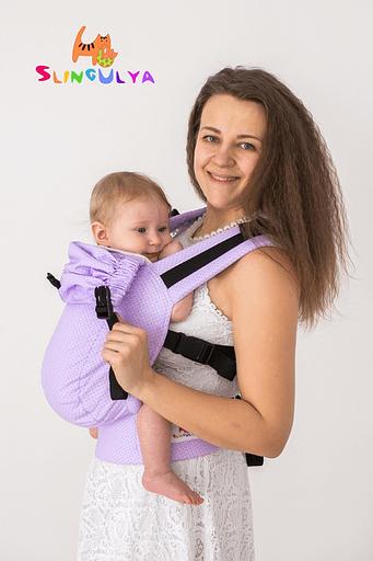 Слинг-рюкзак «Точки сирень 58» опт фото 1