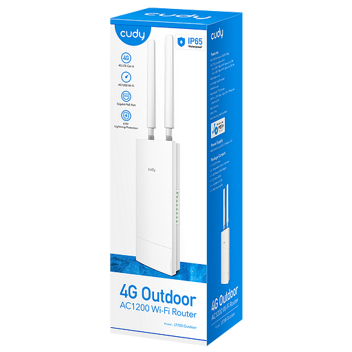 Точка доступа Wi-Fi CUDY LT700 Outdoor 4G LTE AC1200 фото 5