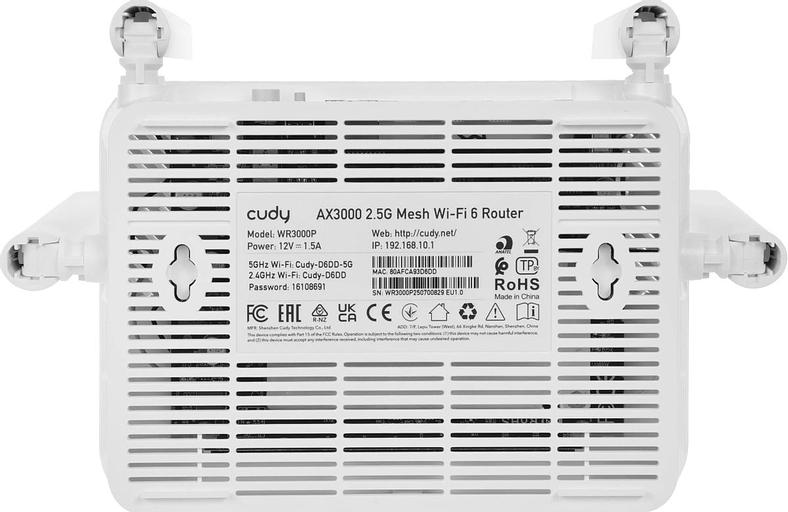 Маршрутизатор Cudy WR3000P фото 7