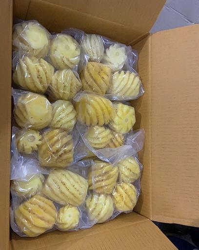 Ананас замороженный целый очищенный опт фото 1