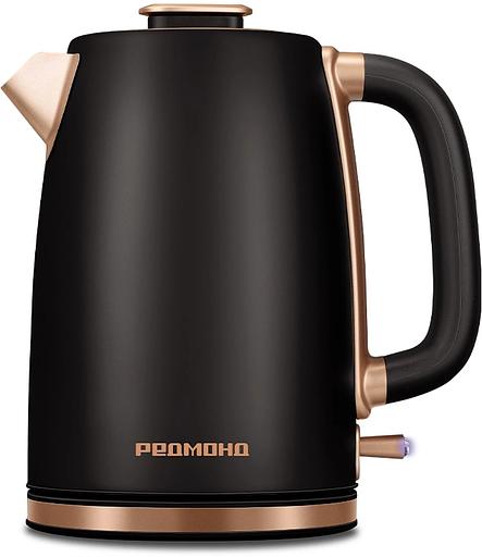 Чайник электрический Редмонд KM240 1.7л. 2200Вт черный/бронзовый фото 1