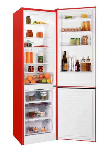 Холодильник Nordfrost NRB 154 R красный мат. двухкамерный 238/115 л морозилка снизу фото 2