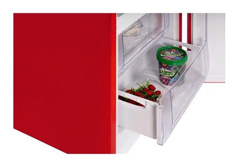 Холодильник Nordfrost NRB 154 R красный мат. двухкамерный 238/115 л морозилка снизу фото 8