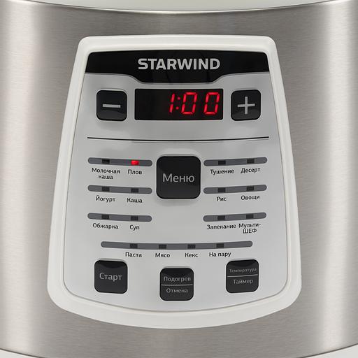 Мультиварка Starwind SMC4200 5л 900Вт белый/серебристый фото 2