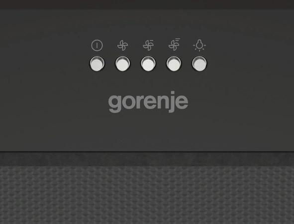 Вытяжка встраиваемая Gorenje BHI626E6B черный управление: механическое (1 мотор) фото 4