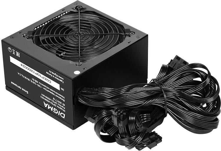 Блок питания Digma ATX 400W DPSU-400W-WH 80 PLUS WHITE (20+4pin) APFC 120mm fan 6xSATA RTL фото 2