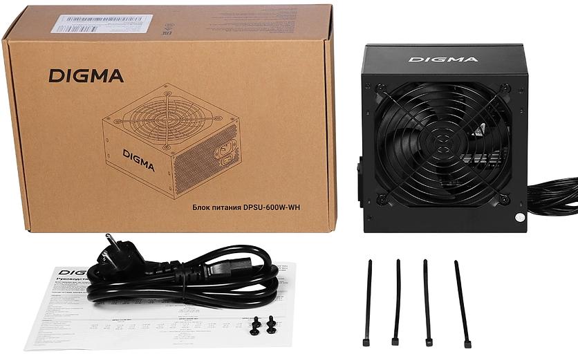 Блок питания Digma ATX 600W DPSU-600W-WH 80 PLUS WHITE (20+4pin) APFC 120mm fan 6xSATA RTL фото 10