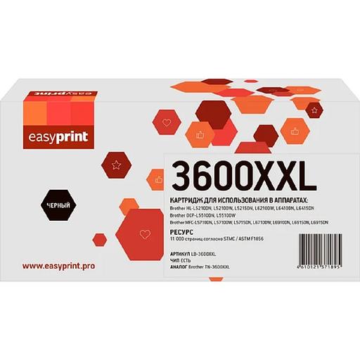 3600XXL Картридж EasyPrint LB-3600XXL для Brother HL-L5210/L5215/L6210DW/L6410/DCP-L5510/MFC-L5710/L5715/L6710/L6910/L6915 (11000 стр.) с чипом фото 1