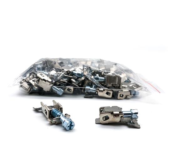 Замок 9мм для ленты хомута нержавеющая сталь (50шт) фото 1