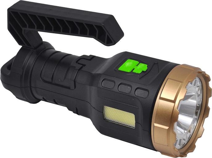 Фонарь ручной Gauss GFL209 черный 10Вт лам.:светодиод. встроенный аккумулятор (GF2089) фото 1