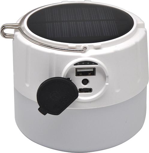 Фонарь походный Gauss GFL005 белый 11Вт лам.:светодиод. встроенный аккумулятор солн.бат. (GF005) фото 1