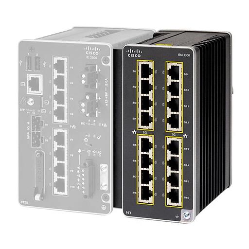 Модуль CISCO Catalyst IE3300 with 16 GE PoE/PoE+ Copper, Expansion Module, IEM-3300-16P= фото 2