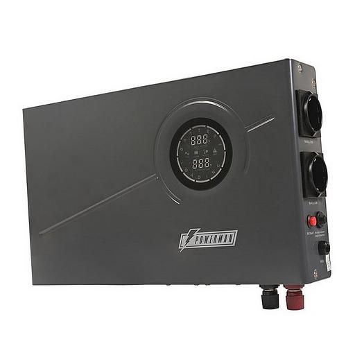 ИБП POWERMAN Smart 800 INV Graphite Мощность 800 ВА / 480 Вт, розетки Shuko - 2 шт. Стабилизирует напряжение питания обо фото 1