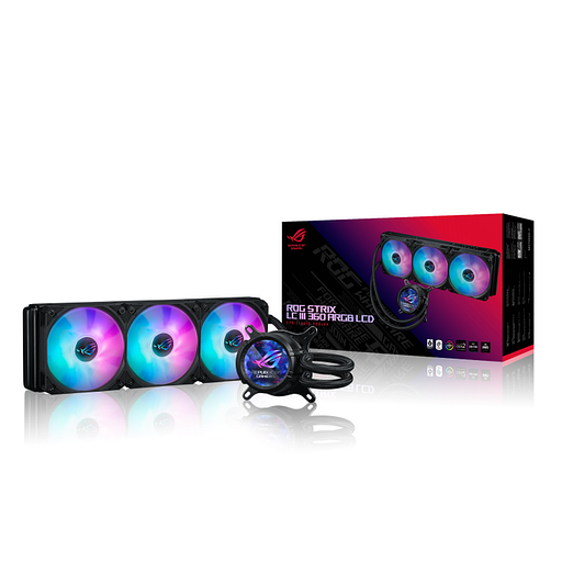 Жидкостная система охлаждения ASUS ROG STRIX LC III 360 ARGB LCD фото 9